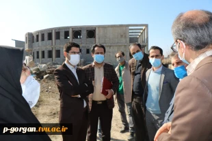 بازدید مدیر کل محترم سازمان برنامه بودجه از پروژه شهرک شهریار دانشکده شهید چمران گرگان 4