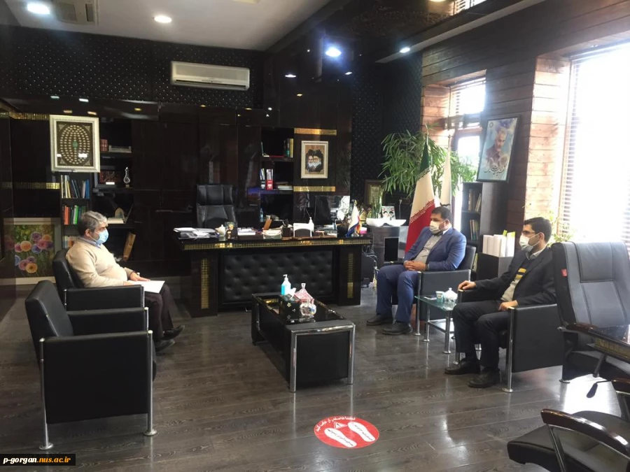 دیدار ریاست دانشکده شهید چمران جناب آقای دکتر ناصری با شهردار محترم شهرگرگان جناب آقای دادبود 2