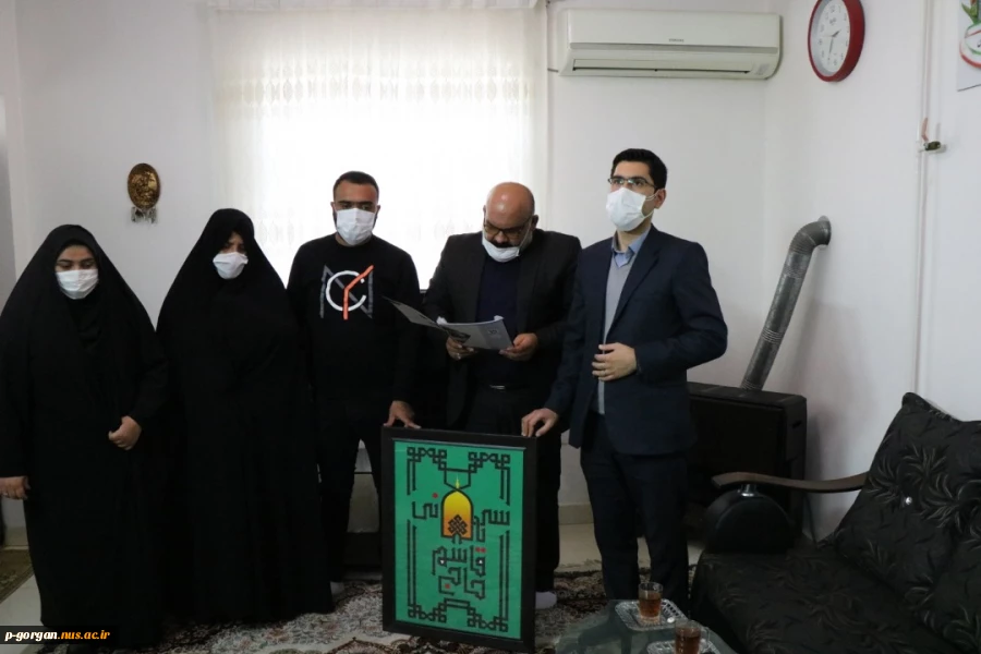 دیدار و تجلیل از مقام شامخ شهید مدافع سلامت (حسن نظری) 2