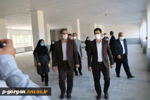 بازدید معاون اداری-مالی دانشگاه فنی و حرفه‌ای جناب آقای دکتر زمانی و مدیر کل فنی-عمرانی دانشگاه جناب آقای مهندس رفیعی از سایت شهریار دانشکده چمران 5