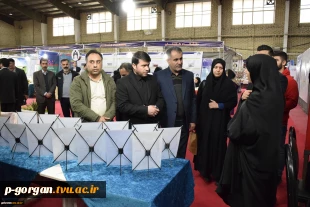 بازدید رئیس دانشگاه فنی و حرفه ای استان گلستان از نمایشگاه دستاوردهای پژوهش، فناوری و فن بازاراستان گلستان 4