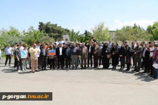 تجمع کارکنان، اساتید و دانشجویان دانشگاه فنی و حرفه ای استان گلستان در حمایت از اقدام جنبش دانشجویی در دانشگاه های آمریکا