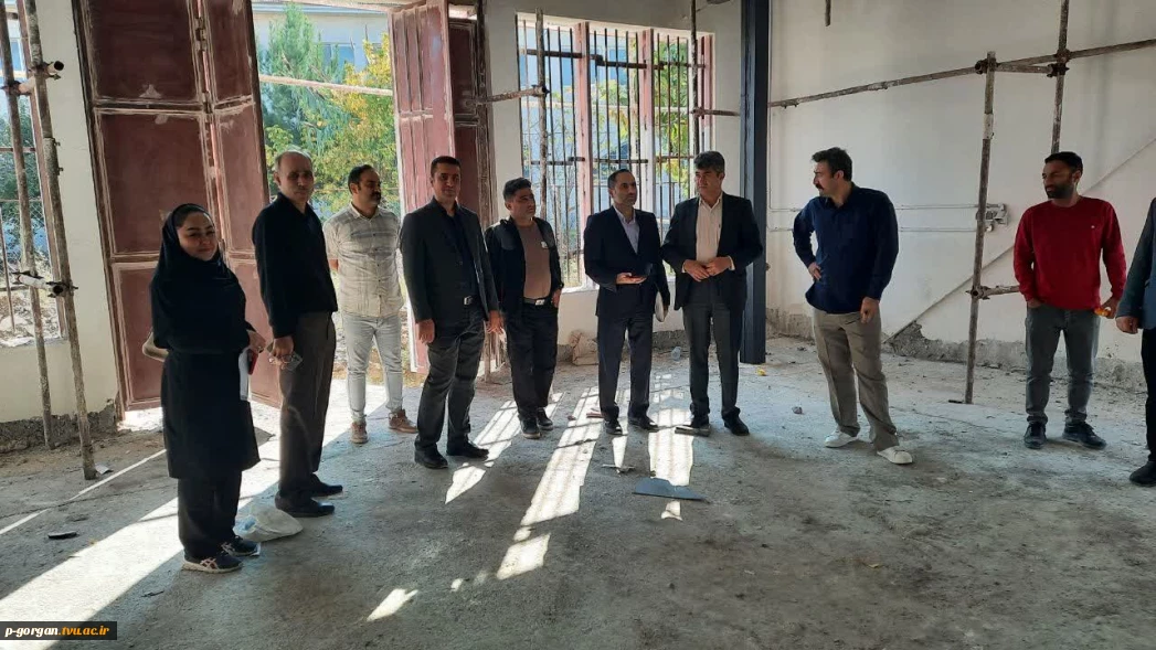 بازدید نماینده نظارت بر طرح های عمرانی نفت کشور از پروژه در دست ساخت سایت شهرک شهریار دانشگاه ملی مهارت استان گلستان