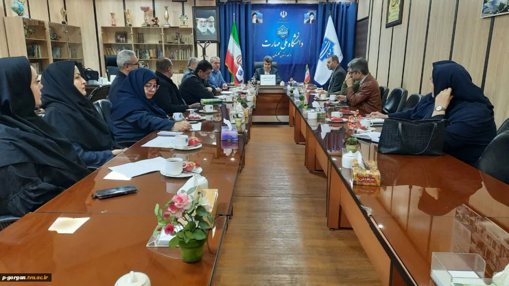 جلسه زیرشاخه های معاونت دانشجویی و فرهنگی دانشگاه ملی مهارت استان گلستان