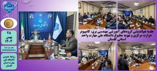 برگزاری جلسه هم‌اندیشی گروه‌های آموزشی مهندسی برق، کامپیوتر حرارت مرکزی و تهویه مطبوع دانشگاه ملی مهارت واحد استانی گلستان