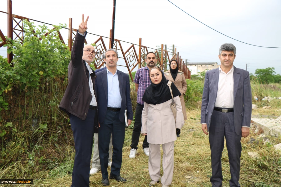 بازدید مسئولین دانشگاه ملی مهارت کشور از پروژه های عمرانی در دست ساخت دانشگاه ملی مهارت واحد استانی گلستان 10