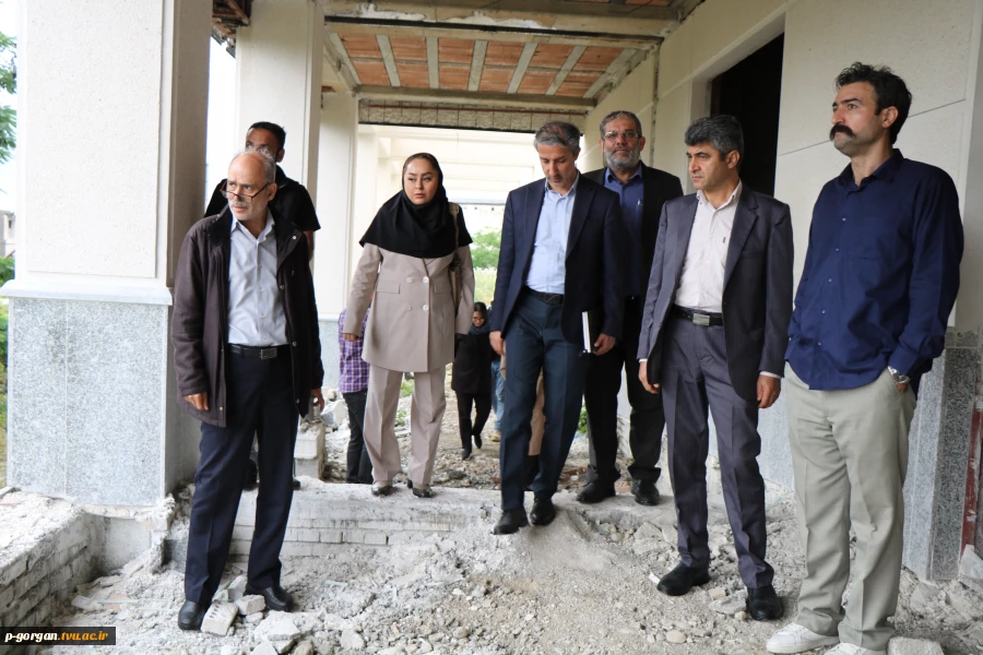 بازدید مسئولین دانشگاه ملی مهارت کشور از پروژه های عمرانی در دست ساخت دانشگاه ملی مهارت واحد استانی گلستان 11