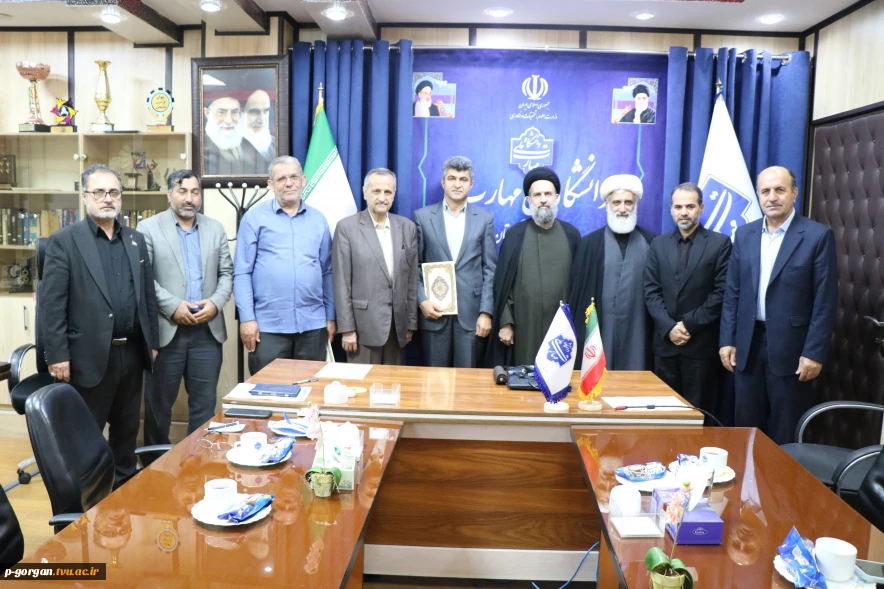 آیین تکریم و معارفه فرمانده بسیج اساتید دانشگاه ملی مهارت واحد استانی گلستان